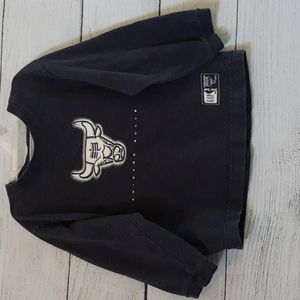 NBA Chicago Bulls Long Sleeve Tee Gap Baby Kids 24-30 mos (2XL) Navy White